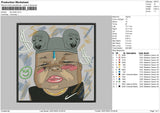 Kid Dollar Embroidery File 8 sizes