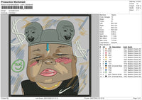 Kid Dollar Embroidery File 8 sizes
