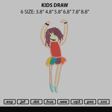 Kids Draw Embroidery File 6 sizes