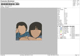 Kids No Face Embroidery File 4 size