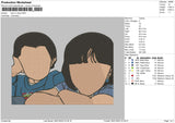 Kids No Face Embroidery File 4 size