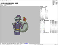 Killua Christmas Embroidery File 4 size