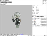 Killua Side Embroidery File 4 size