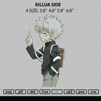 Killua Side Embroidery File 4 size