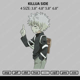 Killua Side Embroidery File 4 size