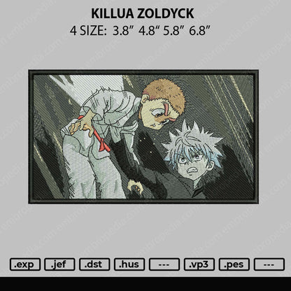 Killua Zoldyck Embroidery File 4 size