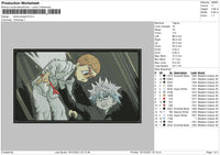Killua Zoldyck Embroidery File 4 size