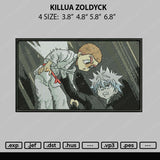 Killua Zoldyck Embroidery File 4 size