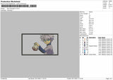 Killua Rectangle V5 Embroidery File 4 size