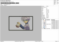 Killua Rectangle V5 Embroidery File 4 size