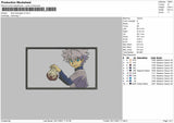 Killua Rectangle V5 Embroidery File 4 size
