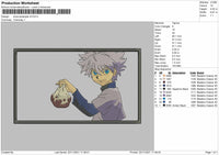 Killua Rectangle V5 Embroidery File 4 size