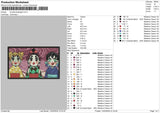 Kimetsurectangle Embroidery File 6 sizes