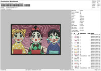 Kimetsurectangle Embroidery File 6 sizes