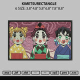 Kimetsurectangle Embroidery File 6 sizes