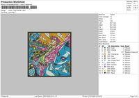 Kira Yoshikage Embroidery File 4 size
