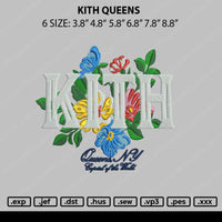 Kith Queens Embroidery Fie 6 sizes