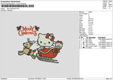 Kitty Xmas 1612 Embroidery File 6 sizes