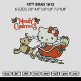 Kitty Xmas 1612 Embroidery File 6 sizes