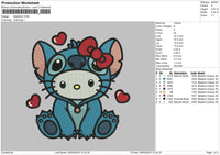 Kittystitch Embroidery File 6 sizes