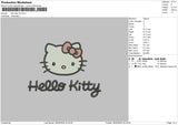 Kitty Text 04 Embroidery File 6 sizes