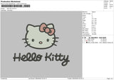 Kitty Text 04 Embroidery File 6 sizes