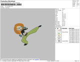 Kim Possible Embroidery File 4 size
