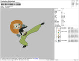 Kim Possible Embroidery File 4 size