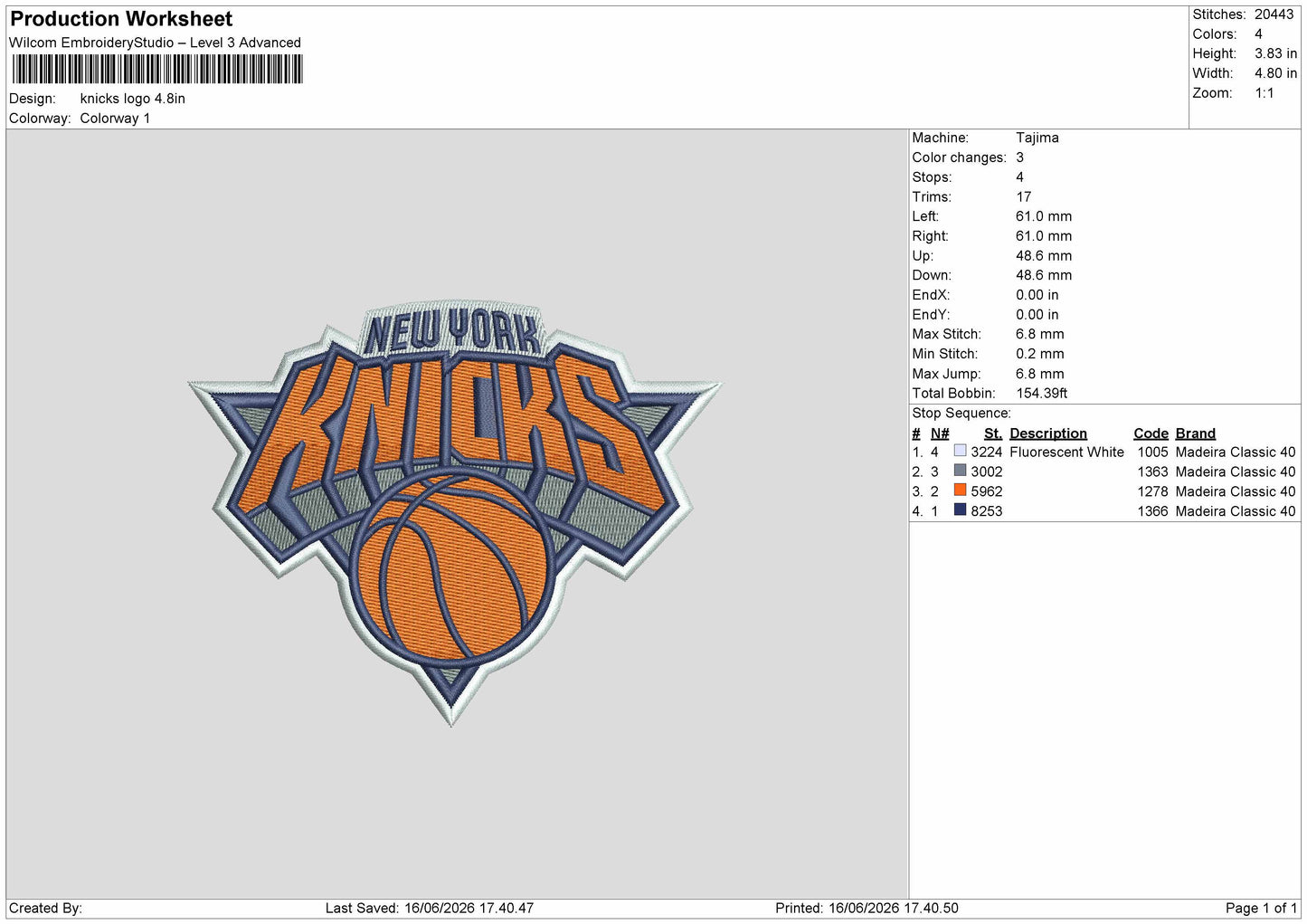 Knickstext Embroidery Machine Design File 6 sizes