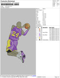 Kobe Bryan 002 Embroidery File 4 size