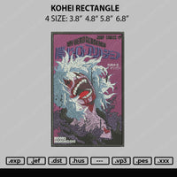 Kohei Rectangle Embroidery File 4 size