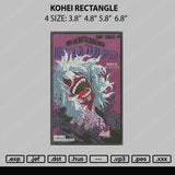 Kohei Rectangle Embroidery File 4 size