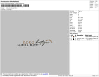 Koko Boutique Embroidery File 4 size