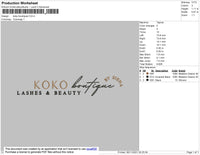 Koko Boutique Embroidery File 4 size