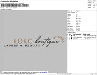 Koko Boutique Embroidery File 4 size