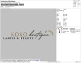 Koko Boutique Embroidery File 4 size