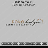 Koko Boutique Embroidery File 4 size