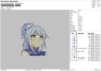 Konosuba Embroidery File 4 size