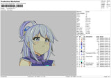 Konosuba Embroidery File 4 size