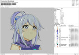 Konosuba Embroidery File 4 size