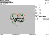 Petals Flowers Embroidery File 6 sizes