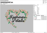 Petals Flowers Embroidery File 6 sizes