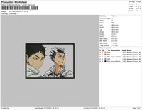 Kotaro Bokuto Embroidery File 4 size