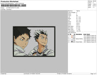 Kotaro Bokuto Embroidery File 4 size