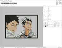 Kotaro Bokuto Embroidery File 4 size