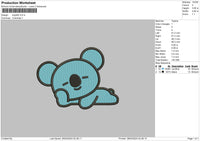 Koya02 Embroidery File 6 sizes