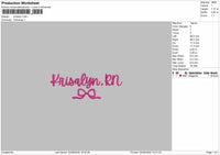 Krisalyn Embroidery Design File