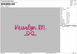 Krisalyn Embroidery Design File