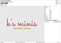 KS Embroidery File 4 size
