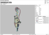 Kunai Tattoo Embroidery File 4 size